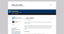 Desktop Screenshot of ortosillasderuedas.com